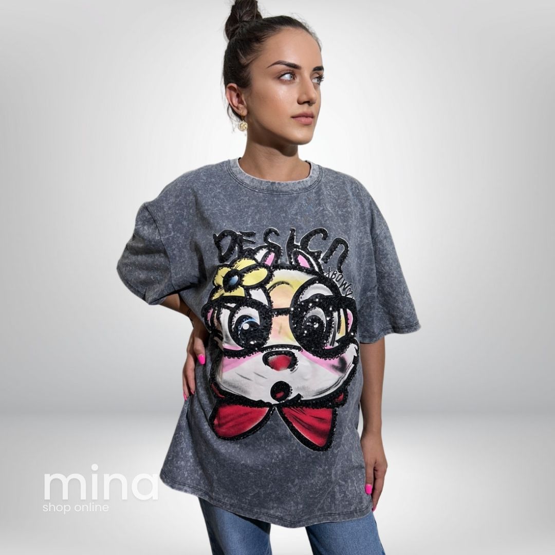 Bluza oversized 3D funny