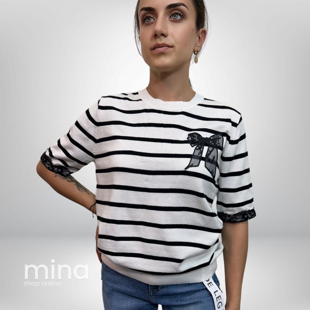 Tricou elegant cu funda